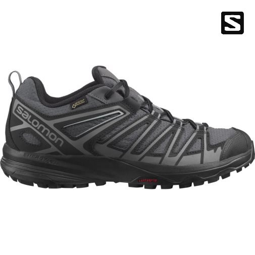 Salomon X Crest GTX Men's Hiking Shoes Black | CA 6J43
